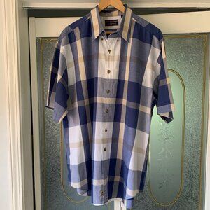 Men's Roundtree & Yorke Short-Sleeve Button-Down Shirt